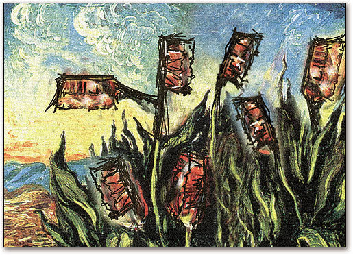 Tall Brushes Standard Postcard