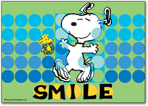 Snoopy Smile Dots Postcard