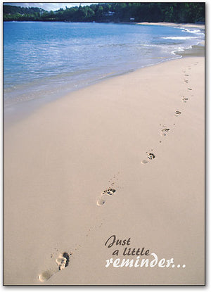 Reminder/Footprints Postcard
