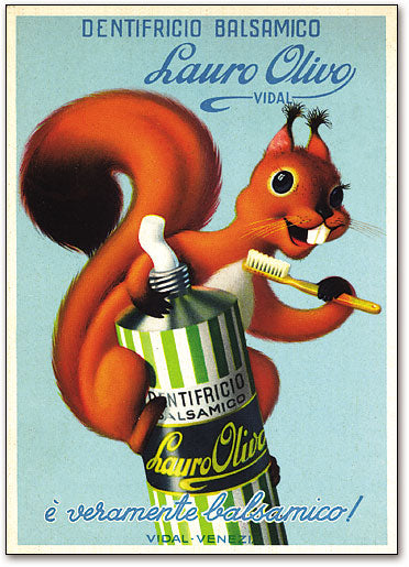 Lauro Olivo Squirrel Postcard