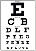 Eye Chart Postcard