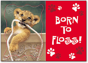 Born to Floss Postcard