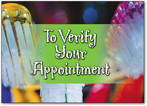 Verify Your Appointment Postcard