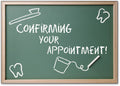 Chalkboard Confirmation Postcard