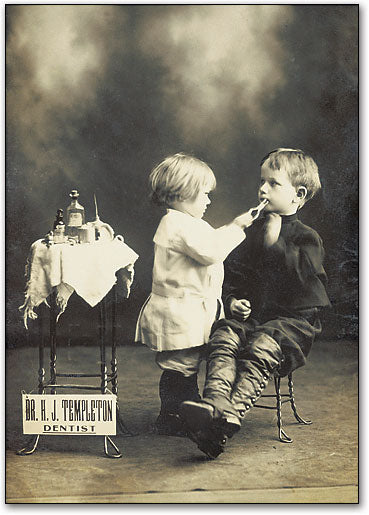 Playing Dentist Postcard