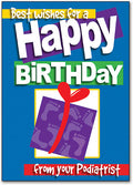 Birthday Feet Package Postcard