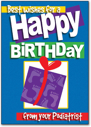 Birthday Feet Package Postcard