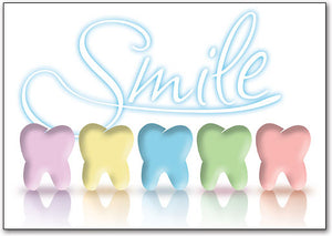 Five Teeth Smile Postcard