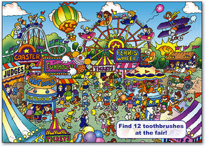 Fun Fair Brushes Postcard
