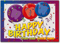 Big Round Birthday Balloons Postcard