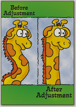 Before & After Giraffe Postcard