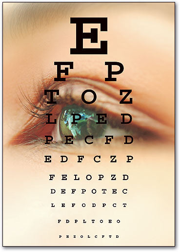 Eye in Chart Postcard