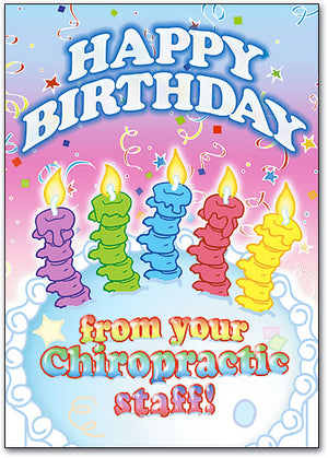 Birthday Cake Candles Postcard