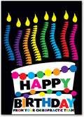 Cake & Candles Birthday Postcard