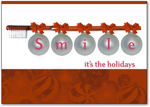 Smile Ornaments Holiday Postcard