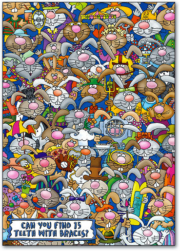 Bunnies and Braces Postcard