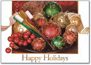 Ornament Basket Holiday Deluxe Postcard