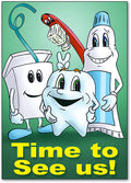 Time to See Us Postcard