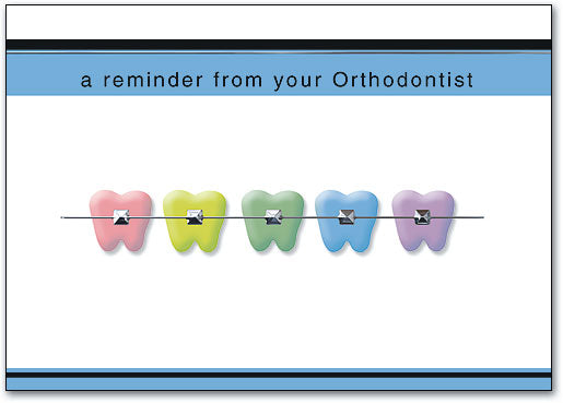Rainbow Braces Teeth Postcard