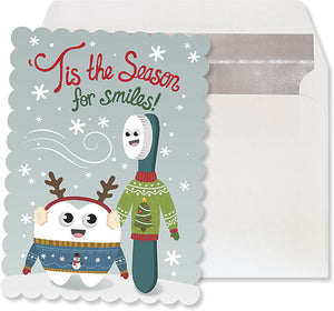 Ugly Sweater Smile Flatcard with Envelope