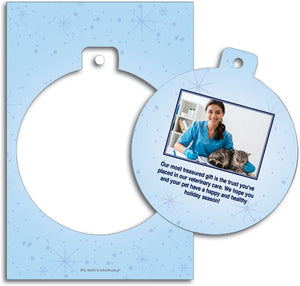 Gift Wrap Paw Ornament Card