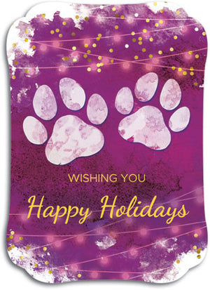 Holiday Paws Modern Flatcard