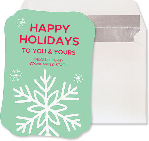 Colourful Snowflake Semi-custom Flat Card