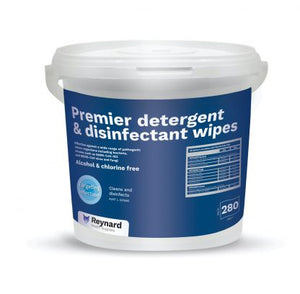 Reynard Premier Detergent & Disinfectant Wipes