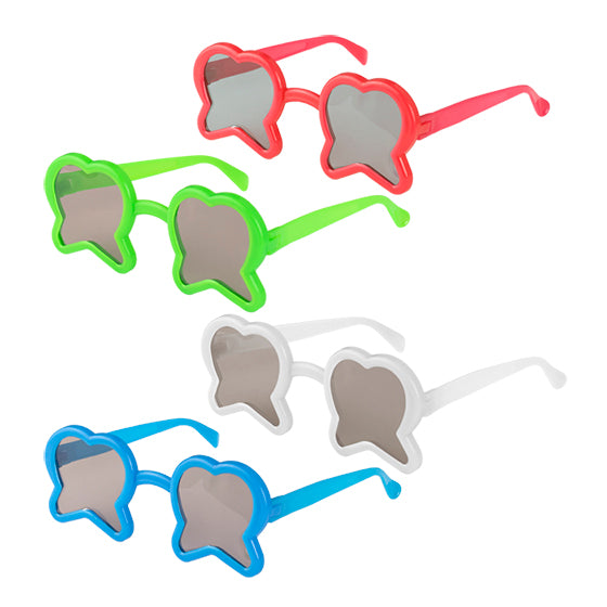 Tooth-Shaped Glasses Assortment (36pk)