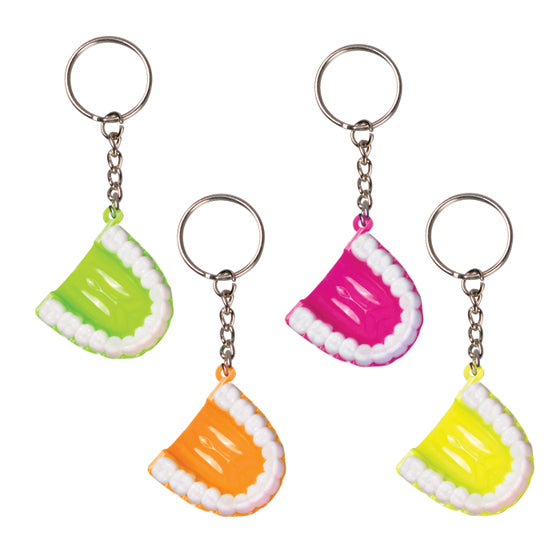 Neon Teeth Keychain (36 Pack)