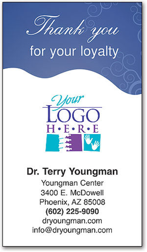 Chiro Bow Scratch off Business Card