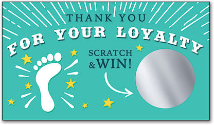 You're In Luck Scratch Off Business Cards