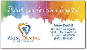 Color Wash Ortho Scratch Off Business Card
