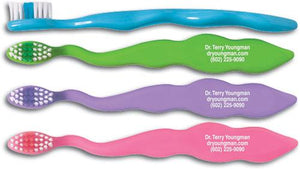 Personalised Assorted, Sqwiggly Youth Toothbrush