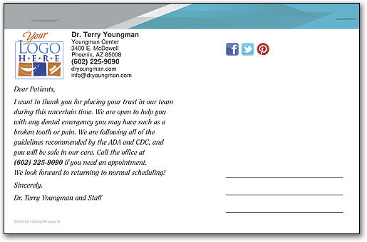 Virus Update Mailer Customisable Postcard