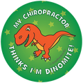 Chiropractor thinks i'm Dinomite Stickers (100pk)