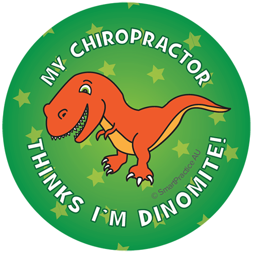 Chiropractor thinks i'm Dinomite Stickers (100pk)