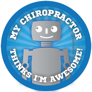 My chiropractor thinks i'm awesome Stickers (100pk)