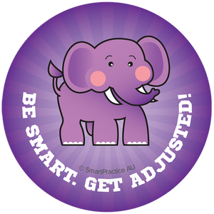 Be Smart, Get adjusted Stickers (100pk)