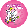 Rockstar Smile (Pink) Stickers (100pk)