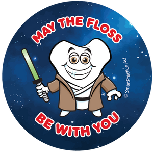 May The Floss Be With You Stickers (100pk)