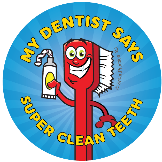 Super Clean Teeth Stickers (100pk)