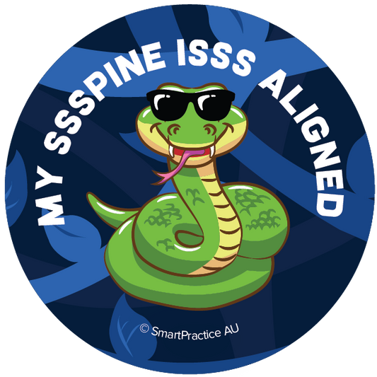 My Spine is Aligned Stickers (100pk)