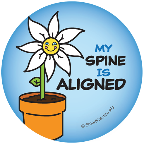My Spine is Aligned Stickers (100pk)