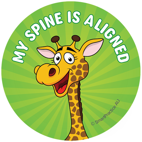 My Spine is Aligned Stickers (100pk)