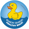 Quack Quack Healthy Back Stickers (100pk)