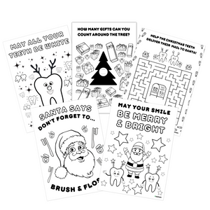 Dental Christmas Colouring & Activity Sheets (60pk)