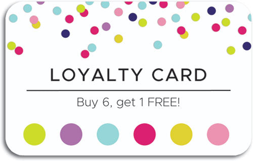 Modern Celebration Loyalty Card