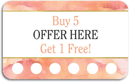 Modern Watercolor Loyalty Card