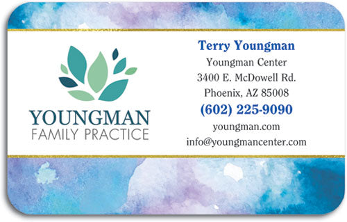 Modern Watercolor Loyalty Card